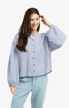 Load image into Gallery viewer, Striped blouse - Blue/White