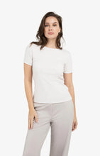 Load image into Gallery viewer, T-shirt with contrasting trim - Gray Lilac