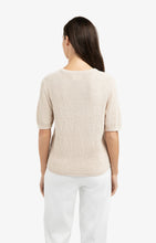 Load image into Gallery viewer, Textured knitted sweater - Dessert beige