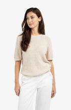 Load image into Gallery viewer, Textured knitted sweater - Dessert beige