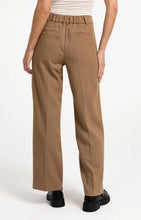 Load image into Gallery viewer, Woven trousers with straight legs - Otter Brown Melange