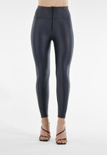 Load image into Gallery viewer, High Rise Black Leather Pant