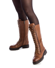 Load image into Gallery viewer, CAMEL LEATHER LADIES BOOTS